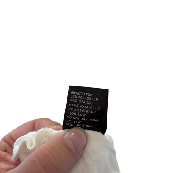 NWT POL White Lace Trim Slip Dress Tank Style Small - Picture 5 of 8